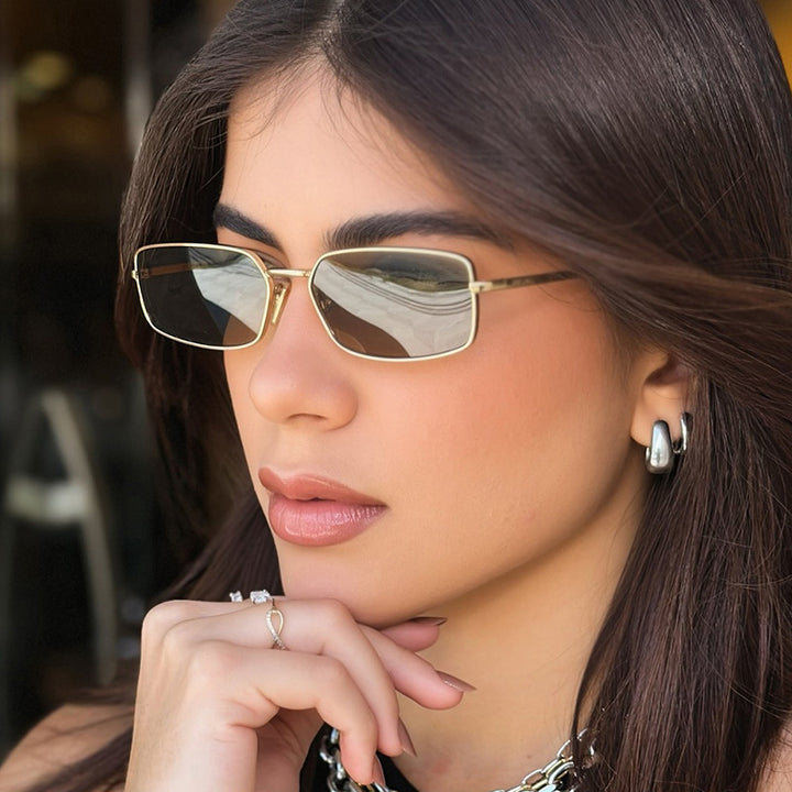 Women's stylish square sunglasses with polarized lenses Skanto
