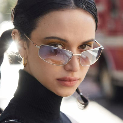 Women's sporty sunglasses with trendy metal detailing Skanto