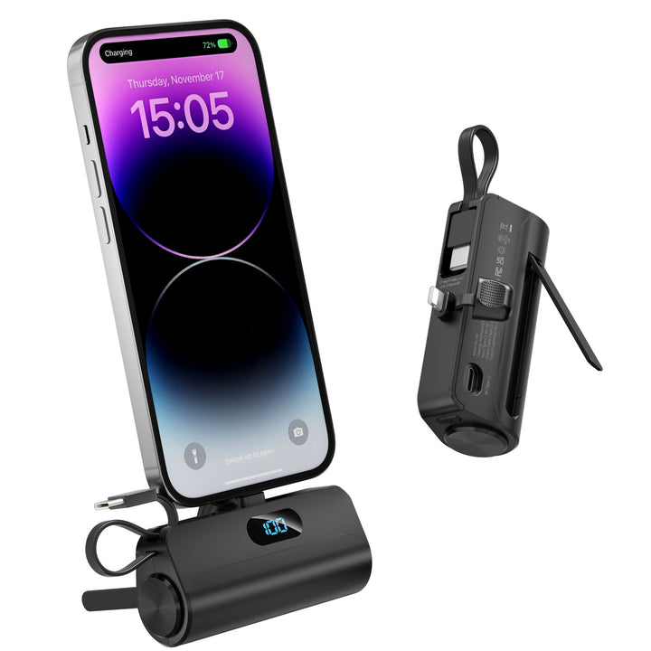 Kompakt Powerbank med Innebygd LED-lys Skanto
