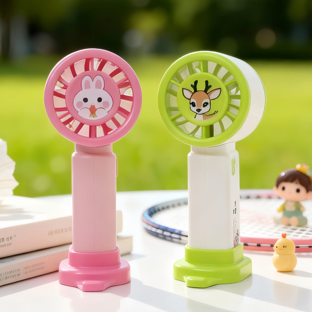 Unisex Bærbar Håndvifte med søtt Dyredesign Skanto