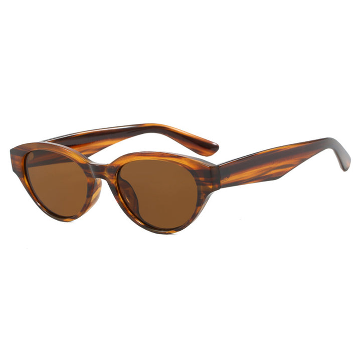 Dame Cat-Eye solbriller med beskyttende UV-filter og elegant ramme Skanto