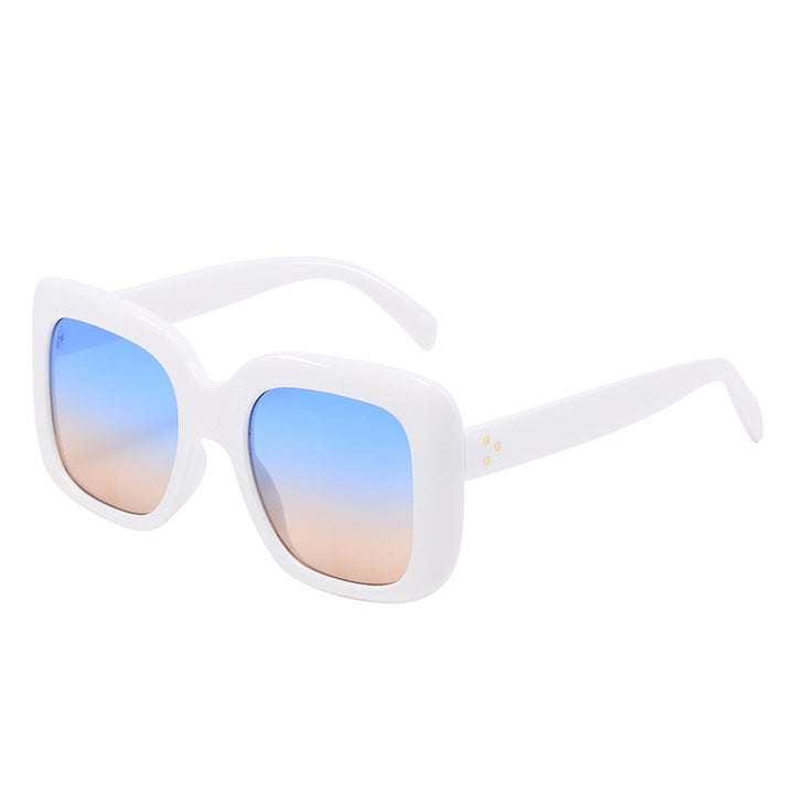Dame oversized kvadratisk solbrille med høy kvalitet plast ramme Skanto