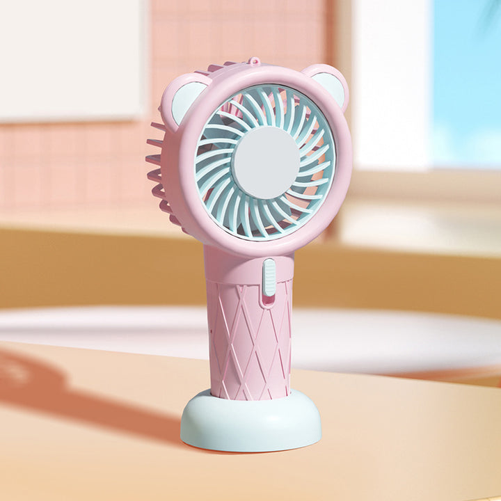 Dame Bærbar Mini-Ventilator med leken Dyredesign Skanto