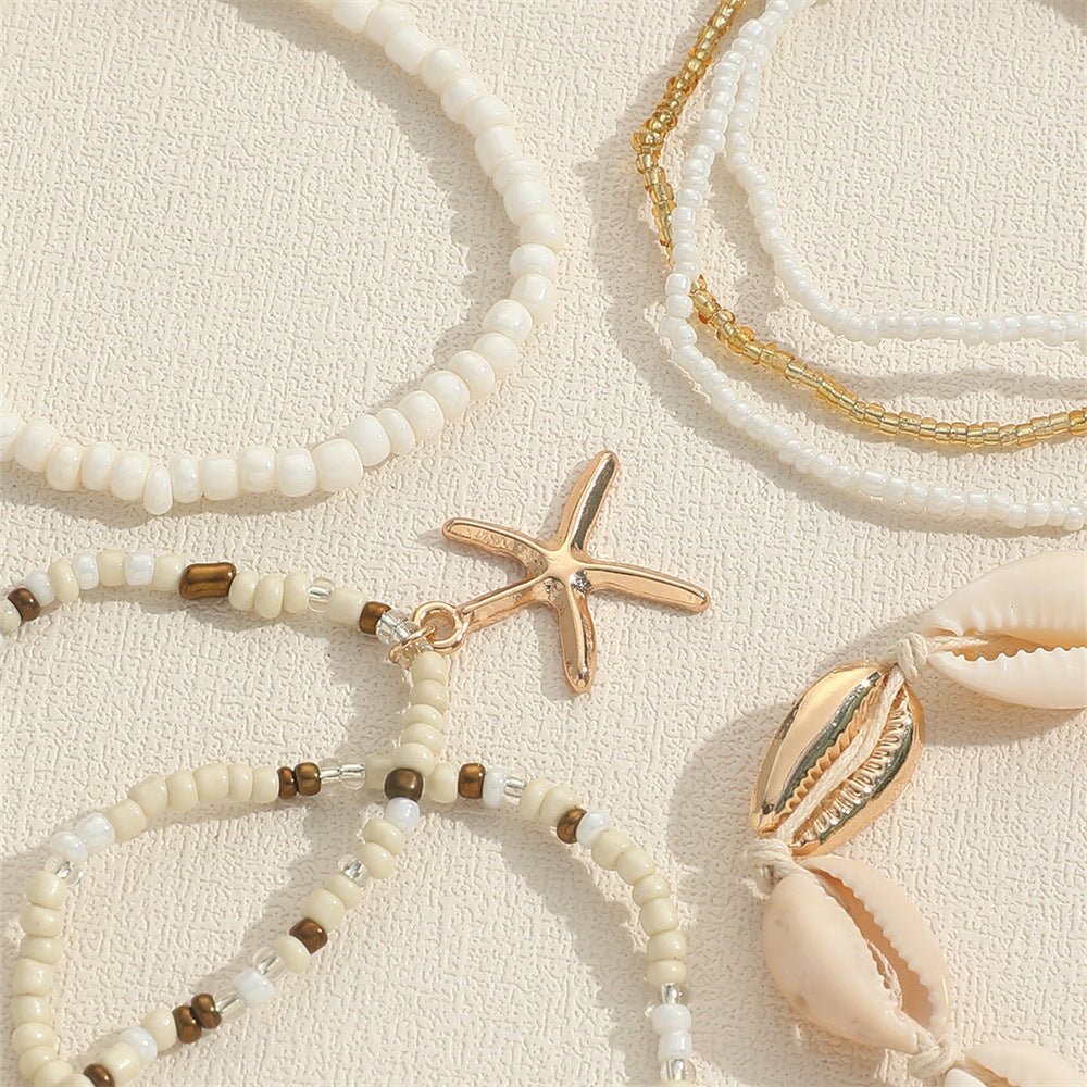 Skanto | 7pc Boho Strand Armbåndstakk