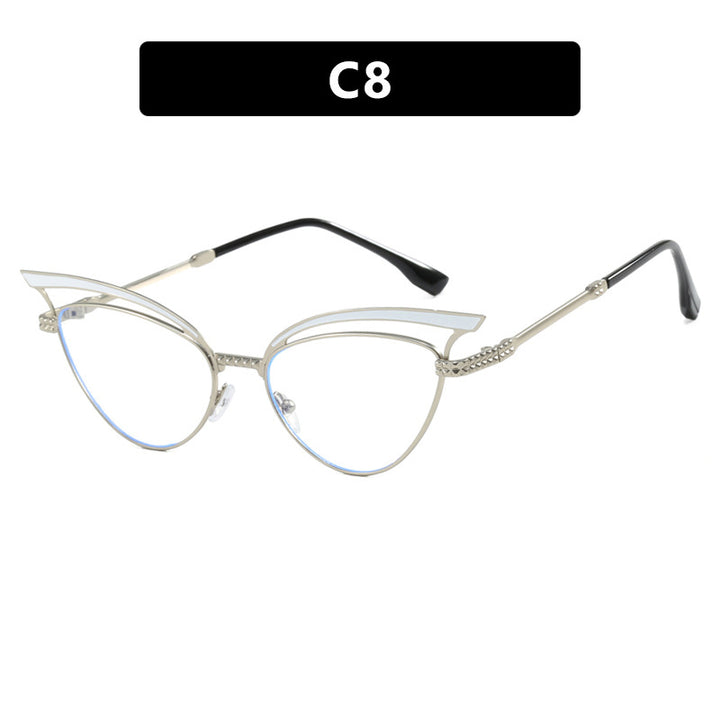 Women's Cat-Eye Glasses with Filigree Design Element Skanto