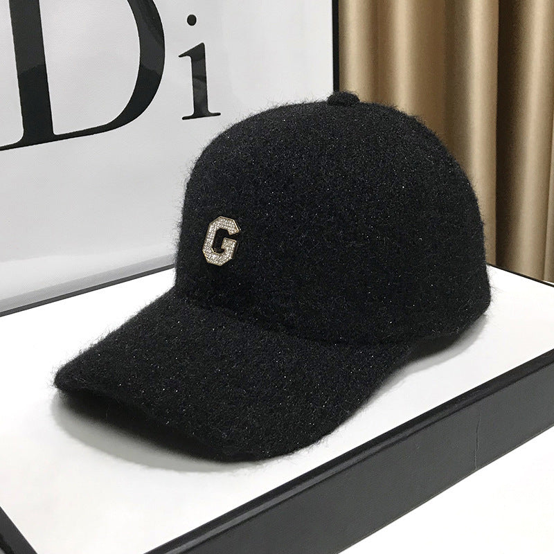 Kvinne Elegant Teksturer Fleece Baseball Caps Skanto