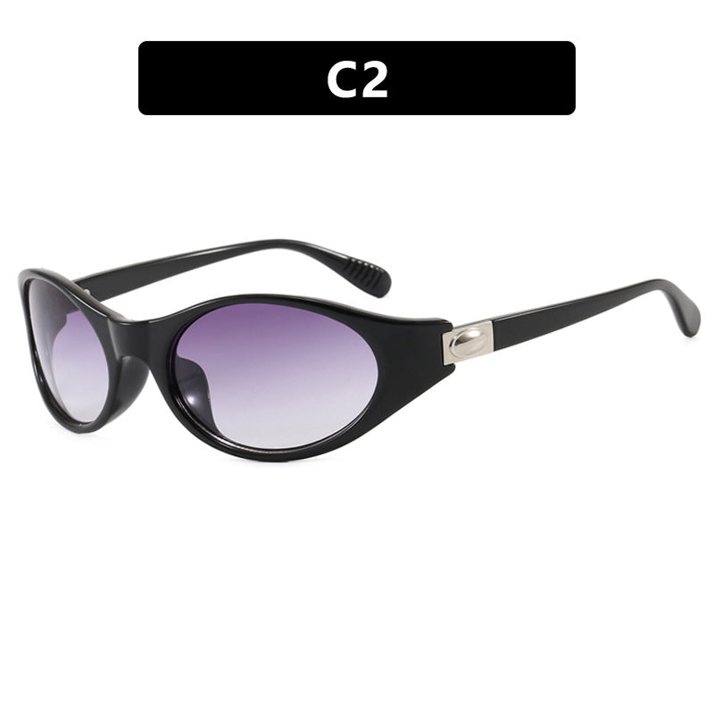 Women's stylish sunglasses in elegant oval design with protective UV filter Skanto