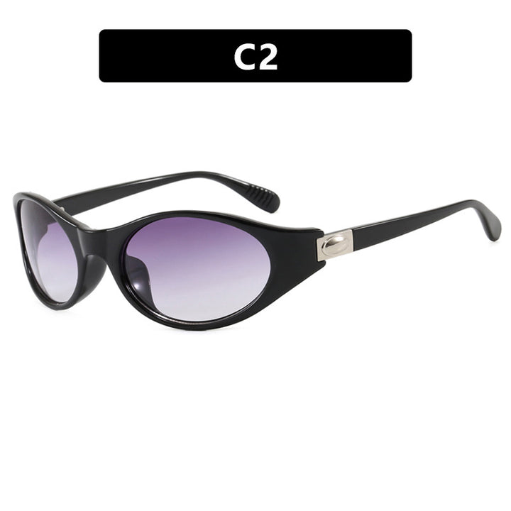 Women's stylish sunglasses in elegant oval design with protective UV filter Skanto