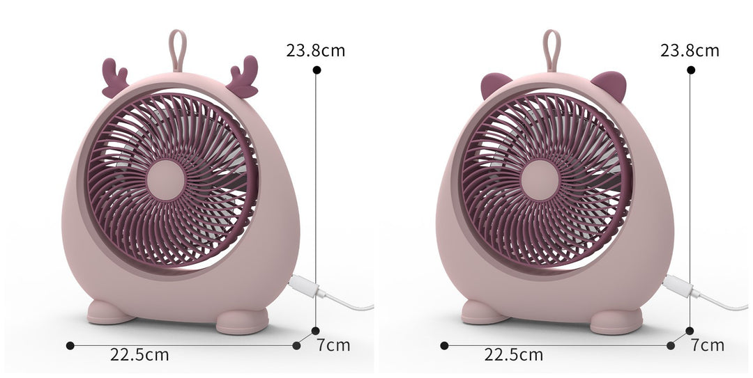 Damer Bærbar Mini-vifte i kawaii dyredesign Skanto