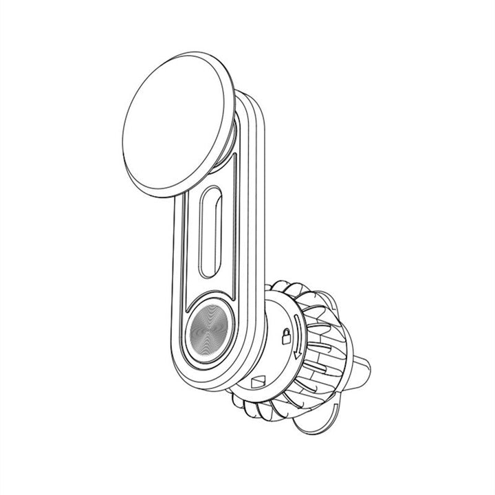 Skanto | Magnetisk Aluminium Legering Rotérbar Bil Telefonholder