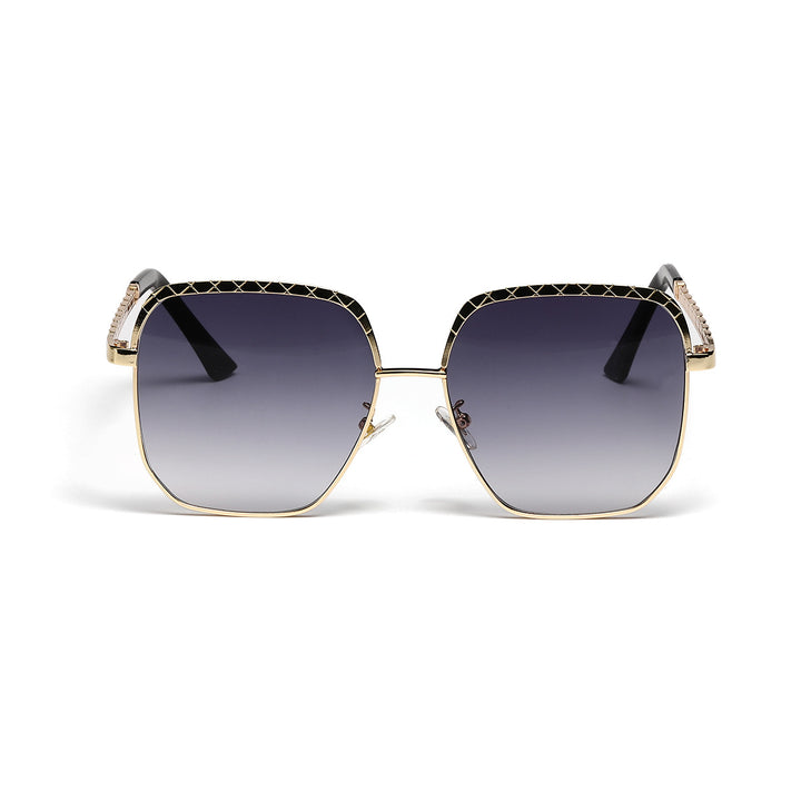 Dame moteriktig oversized solbrille i geometrisk design Skanto