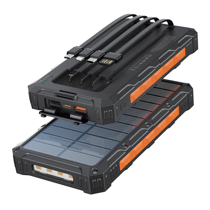 Solar Powerbank med hurtigladingsfunksjon Skanto