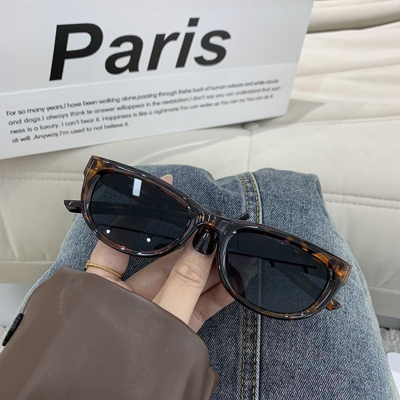 Dame moter Cat-Eye solbrille med robust ramme Skanto