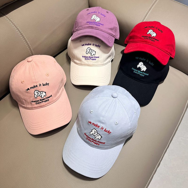 Herre Casual Brodert Valp Design Baseball Caps Skanto