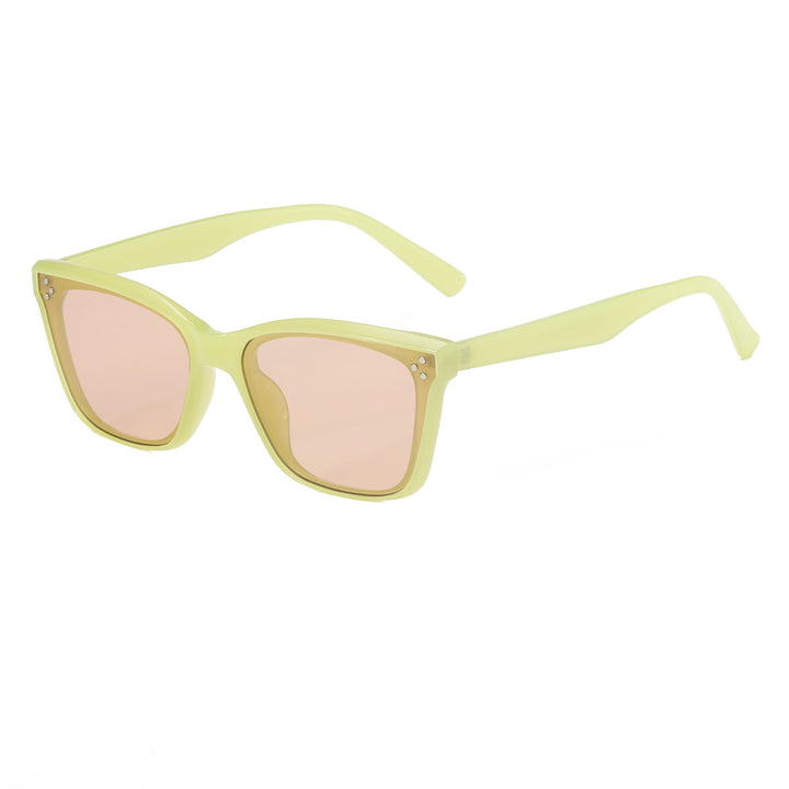 Dame retro-inspirert solbrille i iøynefallende mønster Skanto