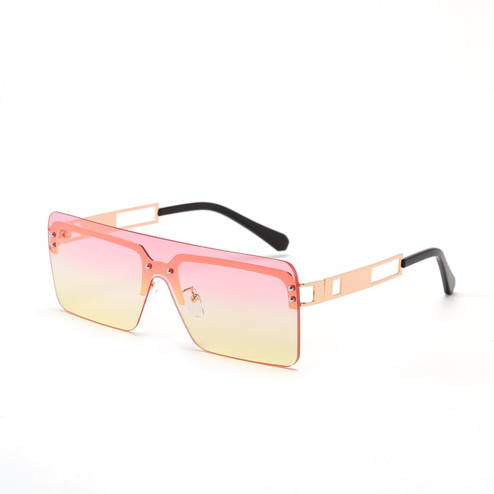 Dame oversized solbriller med moderne geometrisk design Skanto