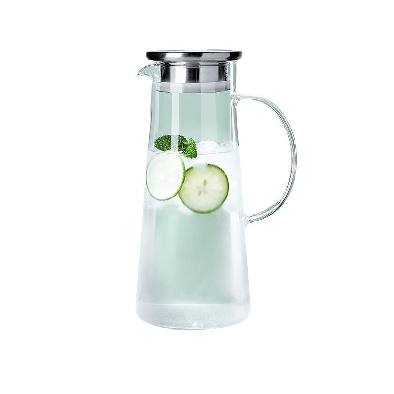 Dame elegant glasskanne med varmebestandig lokk Skanto