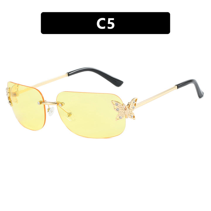 Women's fashionable sunglasses with filigree butterfly design and protective lenses Skanto