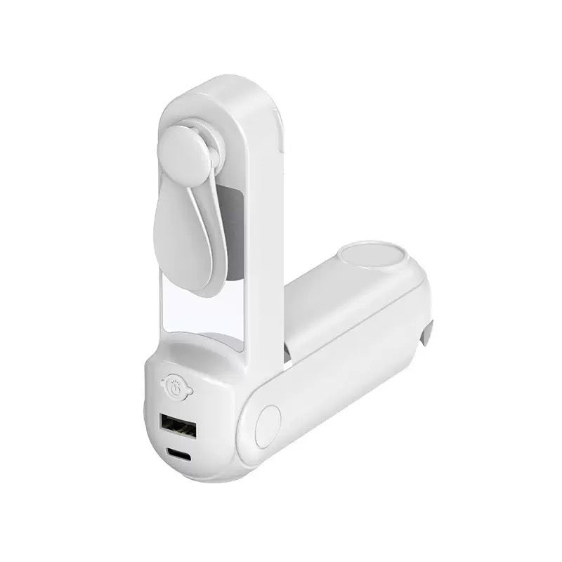 Kvinnens bærbare håndvifte med LED-skjerm og USB-lading funksjon Skanto