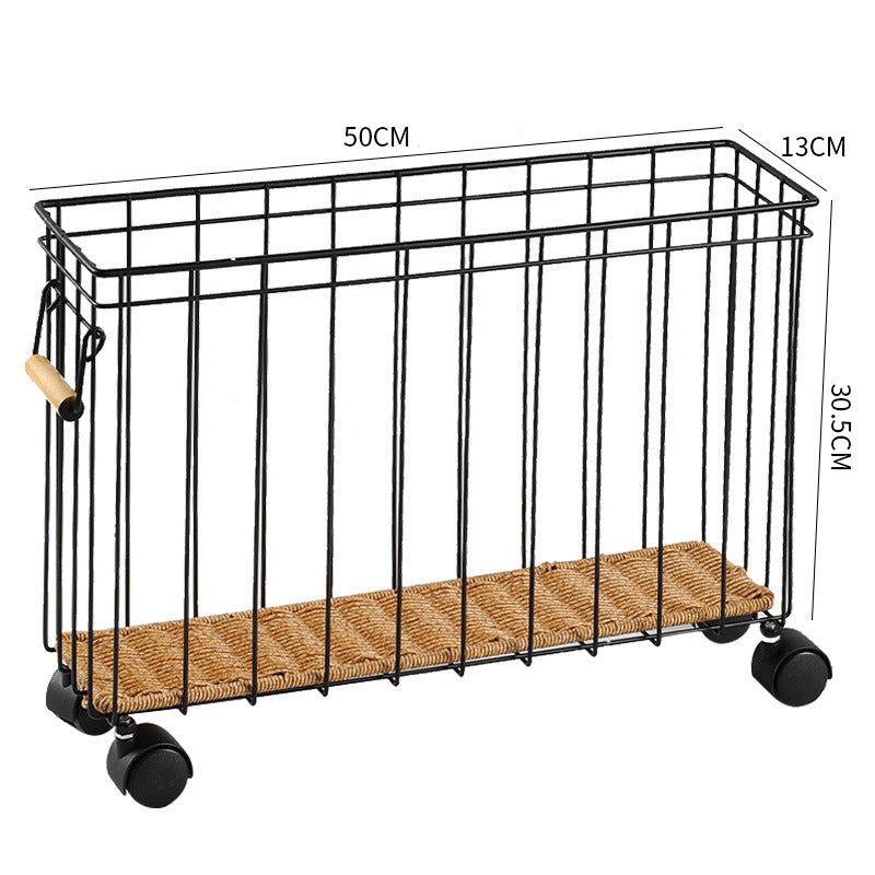 Unisex Moderne oppbevaringskurv med hjul Skanto