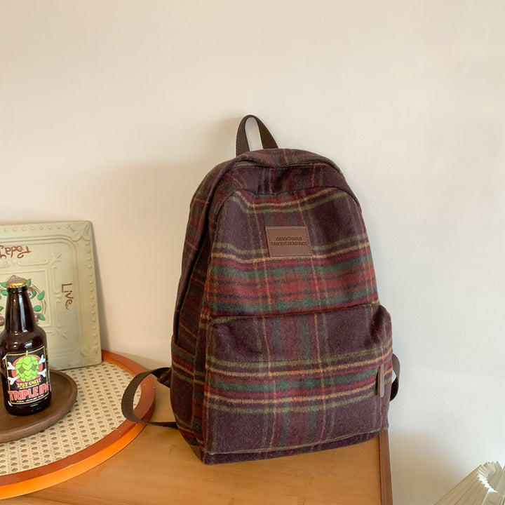 Koselig Rutete Skole Ransel