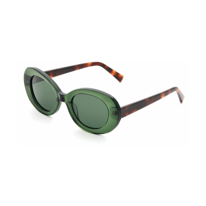 Dame moteriktig solbrille med unik, overdimensjonert ramme Skanto