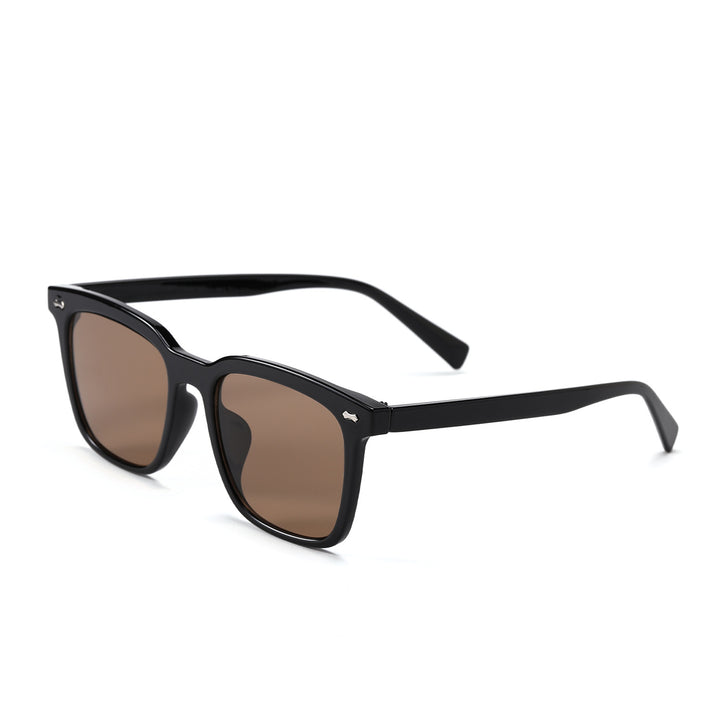 Dame quadratisk solbrille med elegant skilpadde-ramme Skanto
