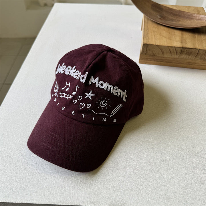Kvinnens broderte grafiske visircap Skanto