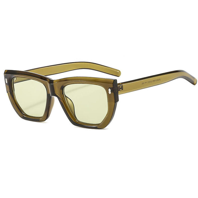 Dame Designer-solbrille med moderne geometrisk ramme og UV-beskyttelse Skanto