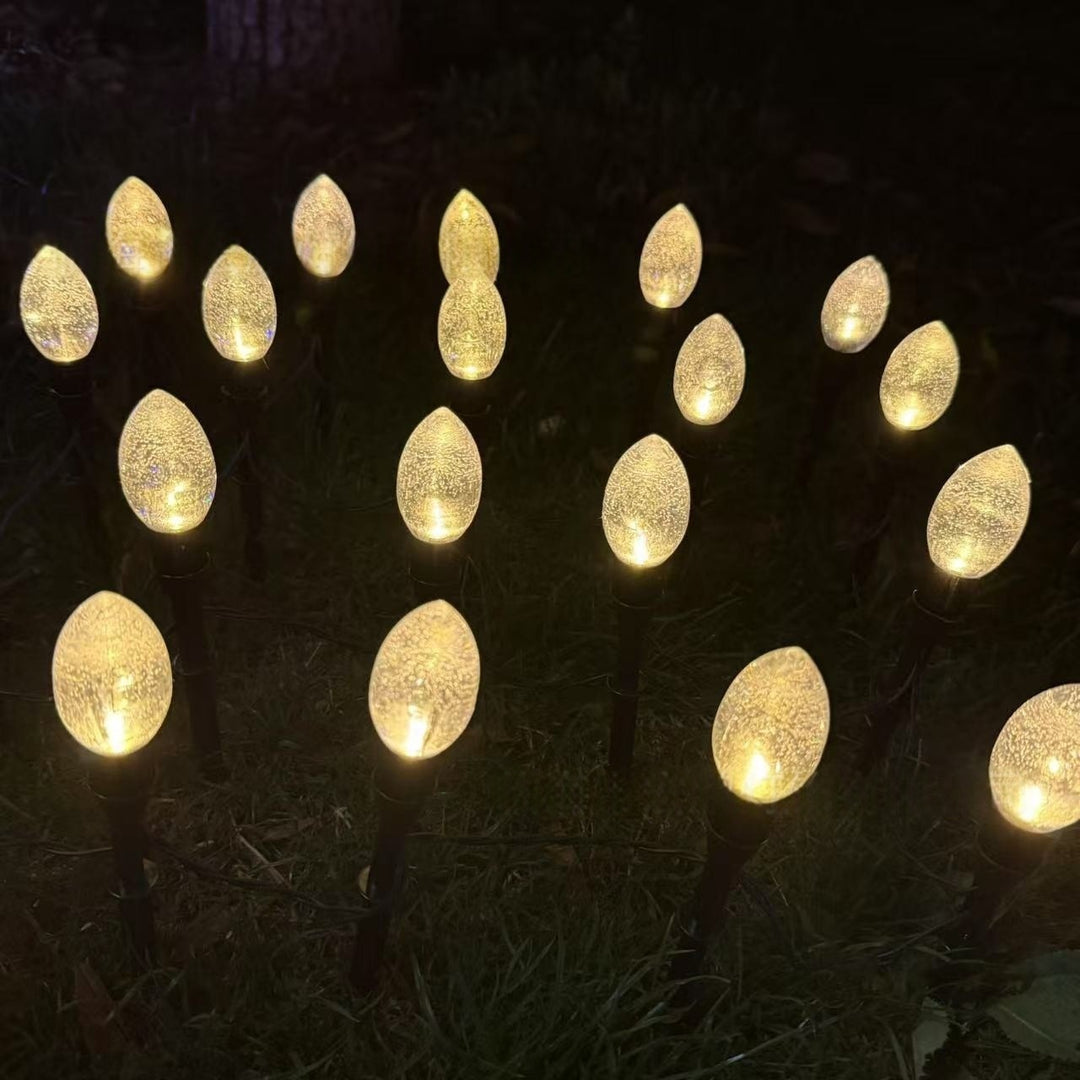 Crescent Moon Solar Garden Stake Lights Skanto