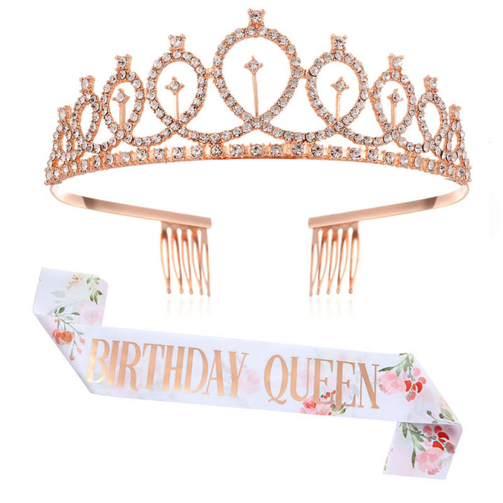 Dame Funkenkrone med strassdekorasjoner Skanto