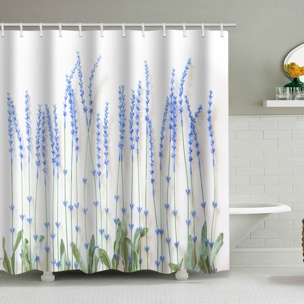 Blomster Lavendel Mønster Dushesjal Skanto