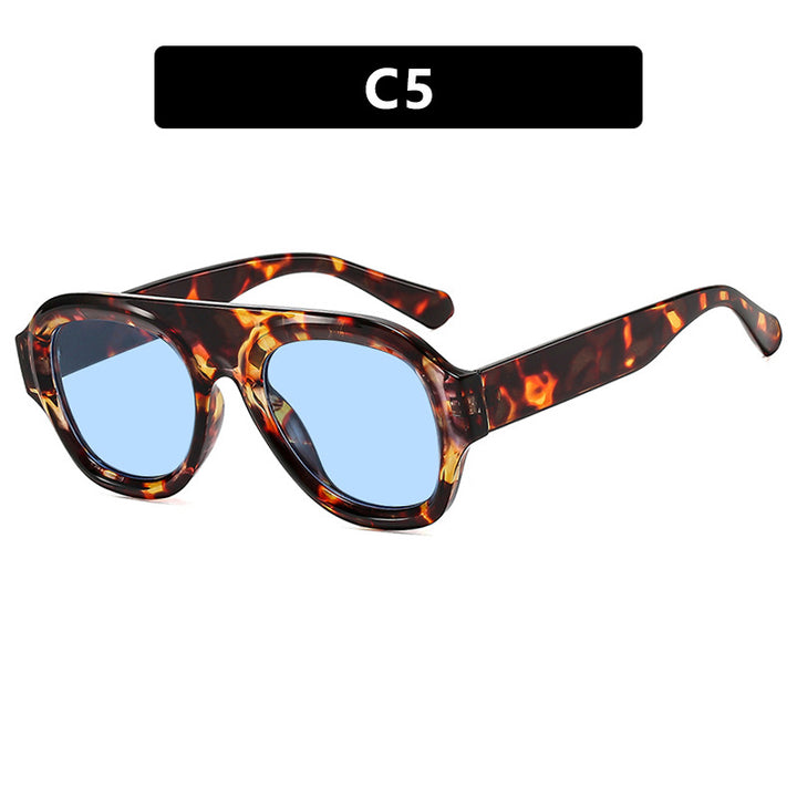 Damer oversized solbrille med moderne design og UV-beskyttelse Skanto