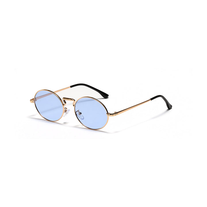 Dame rund fashionable solbriller Skanto