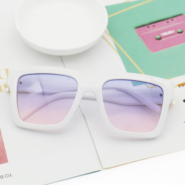 Dame trendy firkantet solbrille med høyverdig UV-beskytter teknologi Skanto