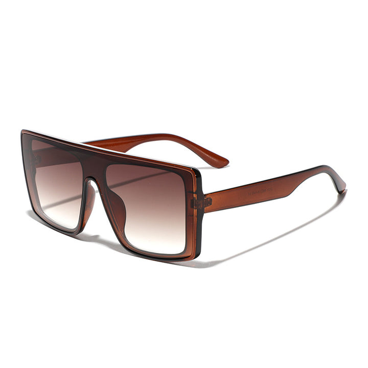 Dame oversized kvadratisk solbrille med luksuriøst skilpadde-design Skanto
