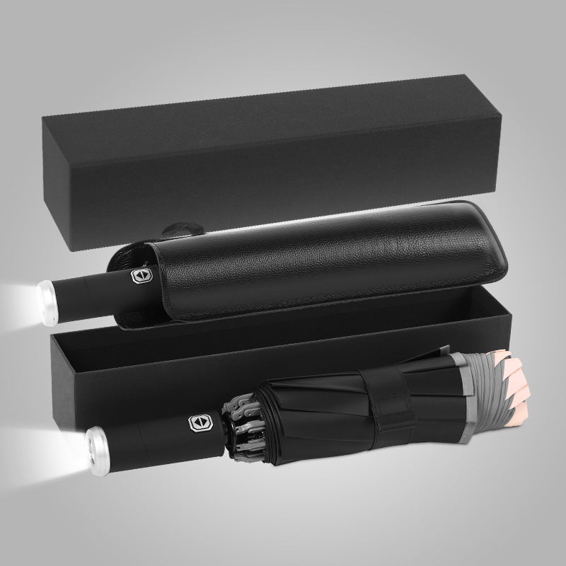 Dame elegant paraply med LED-lys Skanto