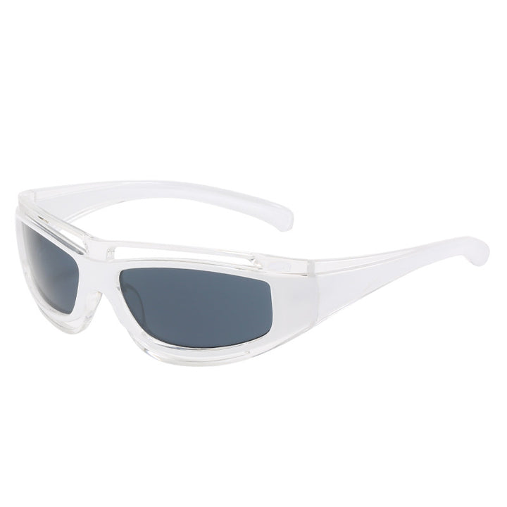 Dame sporty solbriller med aerodynamisk design og polariserte glass Skanto
