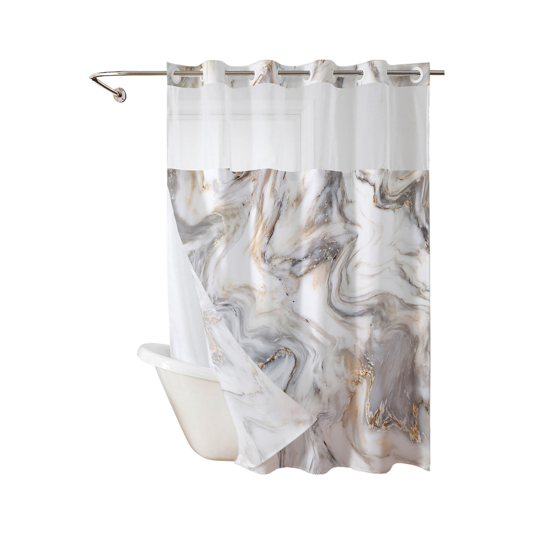 Luksuriøst Marmor Design Dusjforheng Skanto