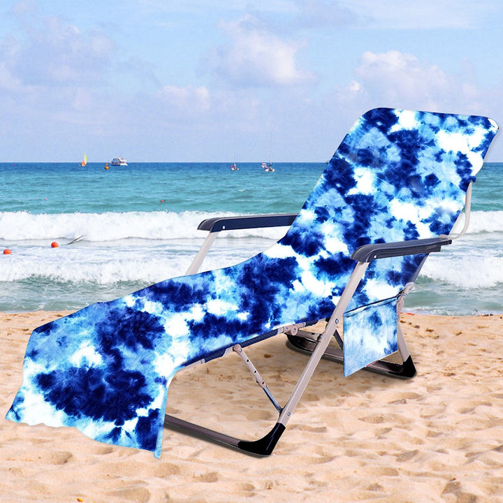Liggestolpute med kunstnerisk TIE-DYE-design Skanto