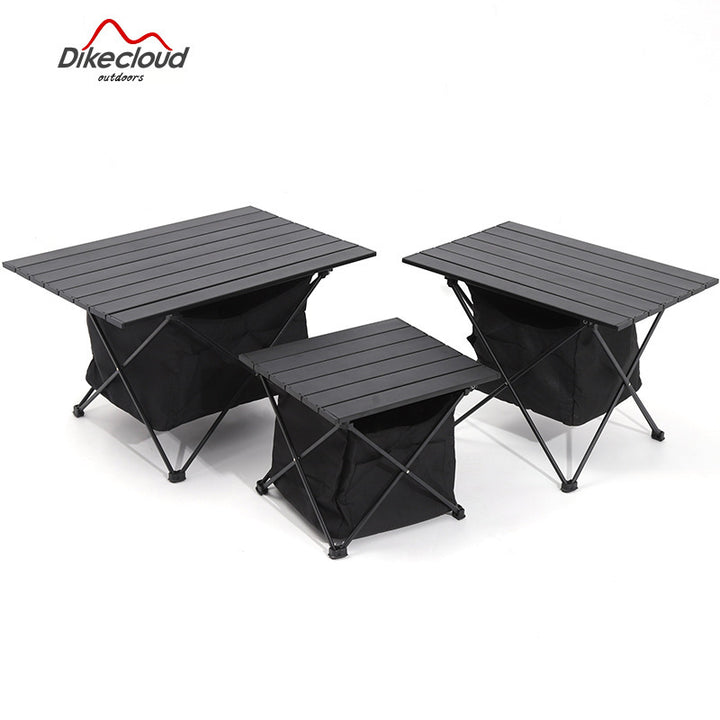 Foldable Camping Table with Built-in Storage Skanto
