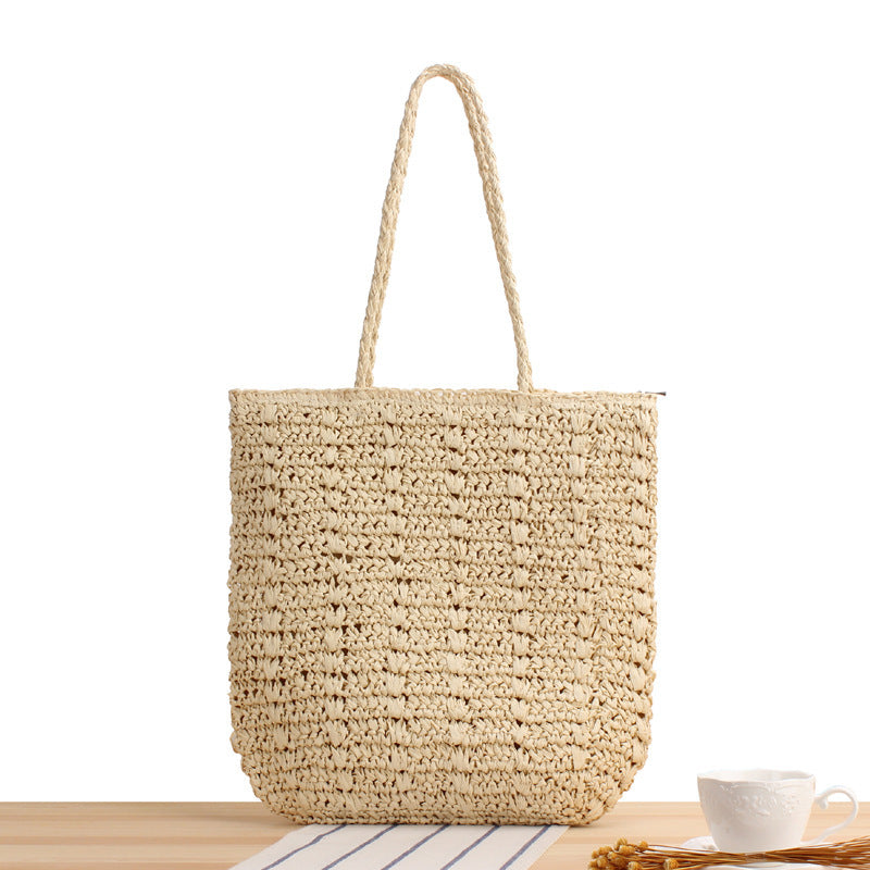 Hand-knotted raffia bag Skanto