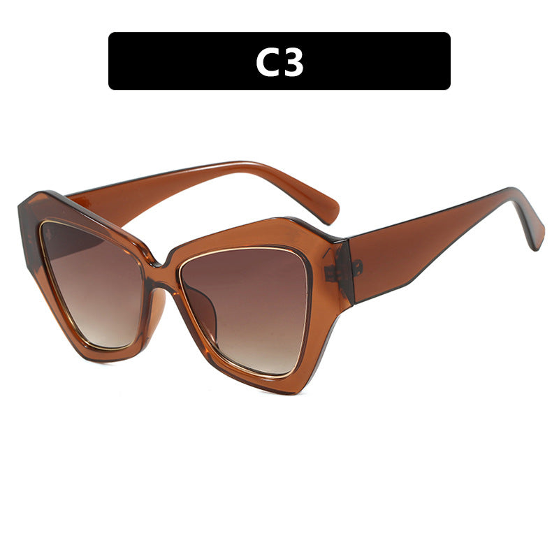 Women's trendy Cat-Eye sunglasses with elegant frame and UV protection Skanto