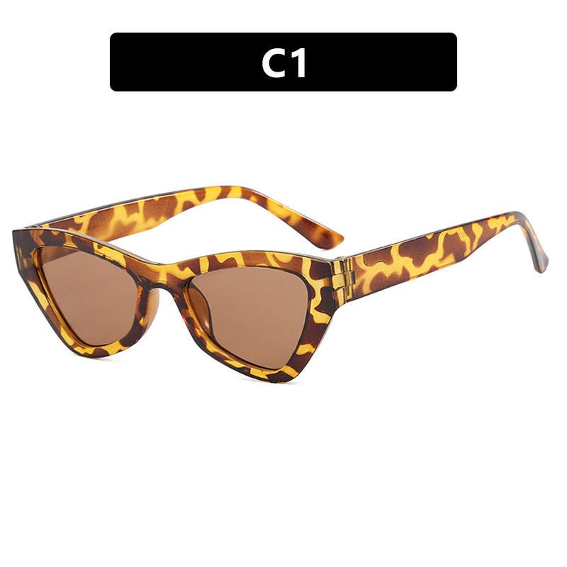 Damen modische Cat-Eye solbrille med transparent ramme Skanto