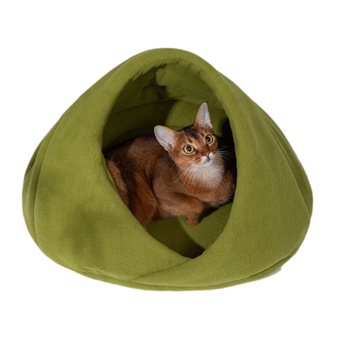 Koselig fleece katt hule seng hundeseng