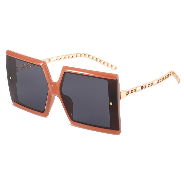 Damer elegante oversized solbriller med kvadratisk ramme Skanto