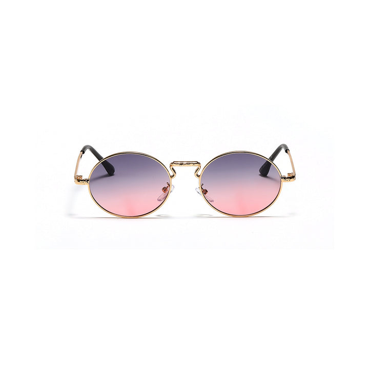 Dame rund fashionable solbriller Skanto