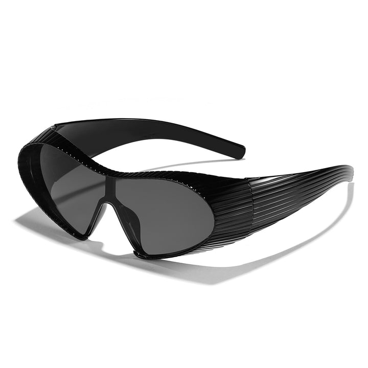 Dame trendy sports solbriller med elastisk ramme Skanto
