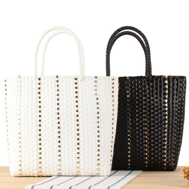 Modern basket bag with elegant accents Skanto