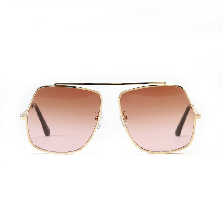 Dame polygonal solbrille med elegant, moderne ramme Skanto